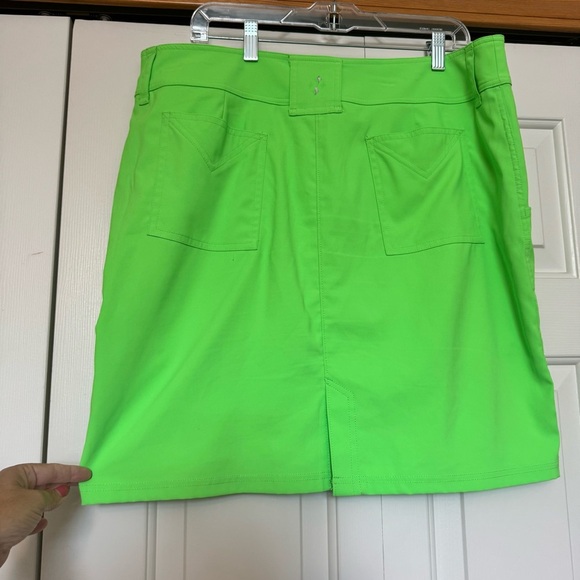 Jofit Skort Womens Lime Green Tennis Golf Skort - Picture 3 of 7